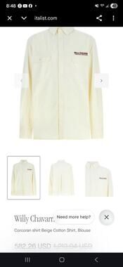 Willy Chavarria XL Long Sleeve Shirt